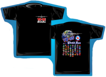 VR-55 World Tour T-Shirt from Plane Crazy Enterprises